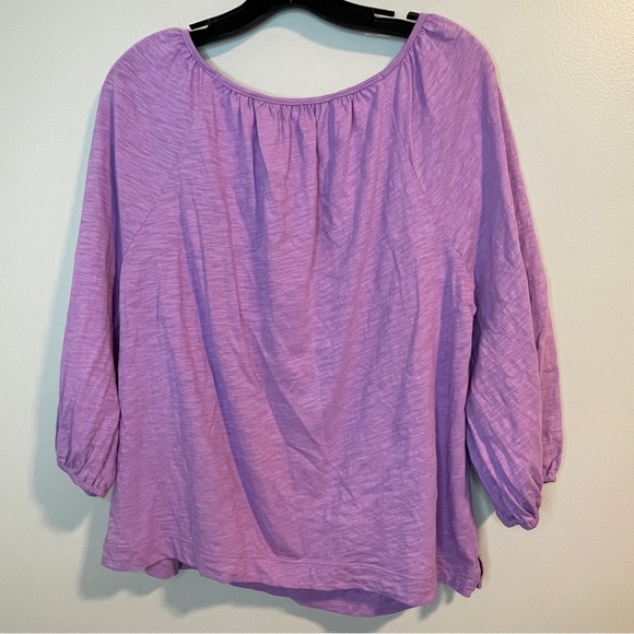 Boden Scoop neck Top Purple Size Large - Picture 2 of 6